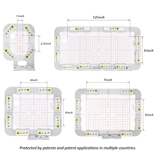 Image of Sew Tech Magnetic Embroidery Hoops for Brother PE900 PE800 SE1900 SE2000 SE2100Di PE770 NS1250E NS2750D NS2850D PE780D PE750D PE700 Innovis 1250 1200 Babylock Machine (4in1-AMK Set)