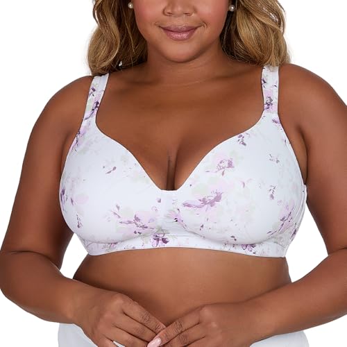 Image of Leading Lady, Brigitte Full Coverage, Wireless, Padded T-Shirt Bra, Ballet Back, Side & Back Smoothing, Wide Straps, 36A-54G