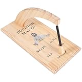 Zymvexor Large Size Decision Maker with Jesus Design - God Bless You Wooden Magnetic Pendulum for Party Fun and Daily Choices, Solve Yes/No/Maybe Questions with Ease (13inch*6inch*0.4inch)
