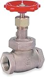 Milwaukee Valve Class 150 Globe Valve, FNPT x FNPT, Bronze, 2 in Pipe Size - Valves 590T 2 - 1 Each