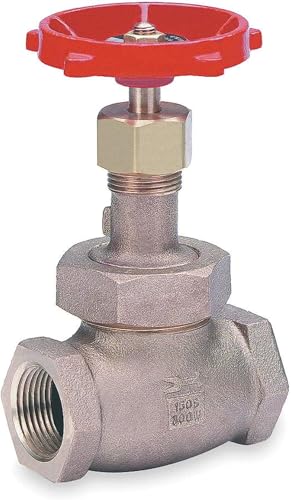 Milwaukee Valve Class 150 Globe Valve, FNPT x FNPT, Bronze, 2 in Pipe Size - Valves 590T 2 - 1 Each