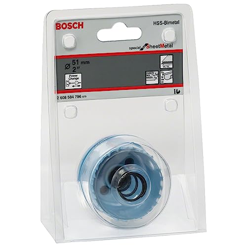 Bosch Professional 1X Sierra De Corona Special For Sheet Metal (Laminas De Acero, Acero Inoxidable, Ø 51 Mm, Accesorios Para Taladros)
