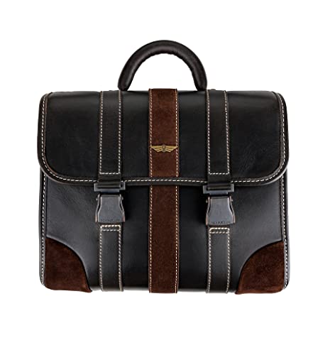 Sacoche Cavalière Moto Cuir de Vachette Vintage Ajustable et Durable Aviator