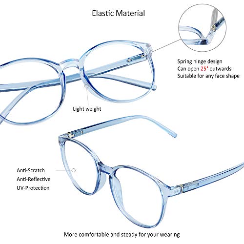 Image of VisionGlobal 6 Pairs Blue Light Blocking Glasses /Reading Glasses for Women /Men, Fashion Eyewear Frame