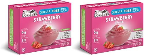 Simply Delish Strawberry Natural Pudding and Pie Filling, 44 g (Pack of 2)