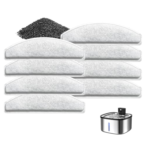 Filtros de recambio para fuente de agua para gatos W04, 8 unidades
