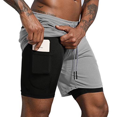 Image of IVAAN Black Polyester Shorts for Running- Regular, Gym