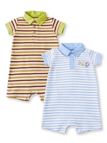 Image of TuddyBuddy 100% Cotton Romper /Jumpsuit /Bodysuit Set for Baby (Pack of 2 Playsuits)