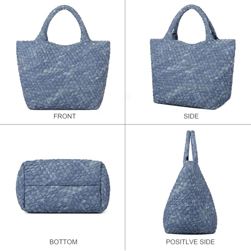 Image of Vegan Leather Purses for Women, Handmade Purses and Handbags Summer Beach Travel Tote Shoulder Bag | WOVEN
