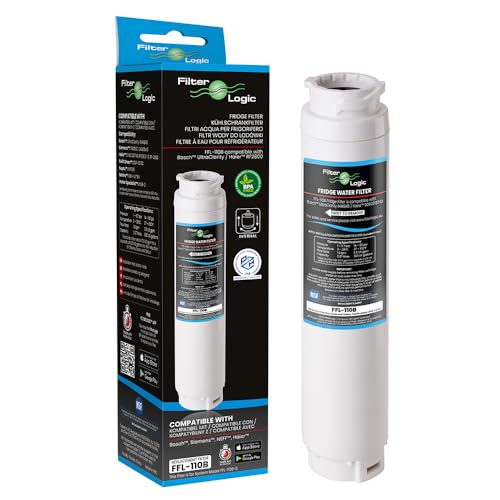 FilterLogic FFL-110B | 1x Wasserfilter kompatibel mit SIEMENS BOSCH NEFF UltraClarity 11034151 KSZ50UC0 11028820 11028825 00740560 Kühlschrank side-by-side Water Filter Ultra Clarity Filterpatrone