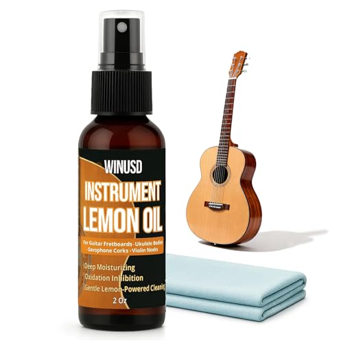 WINUSD Guitar Fretboard Lemon Oil, Guitar String Fretboard Cleaner, Po