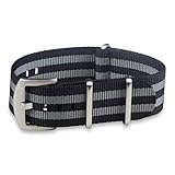 BluShark Original Premium Nylon Watch Strap - Stainless Steel Buckle with Multiple Sizes & Premium S