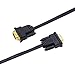DTECH VGA to VGA Cable 50ft Long Thin Flat 15 Pin Computer Monitor Cord Male to Male SVGA Wire (50 Feet, Black)