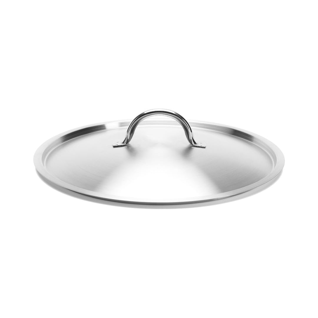 de Buyer - Coperchio in acciaio inox satinato - 36 cm - 3509.36, argento