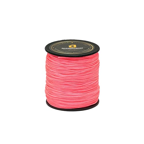 DAMODARAM 2mm Nylon Macrame Thread Cord Dori for Art Craft & DIY Projects (100 Mtr, Fluorescent Neon Pink)