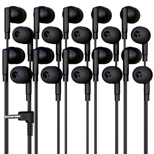1000 Pack Bulk Wired Earbuds, In Ear Headphones with 3.5mm...