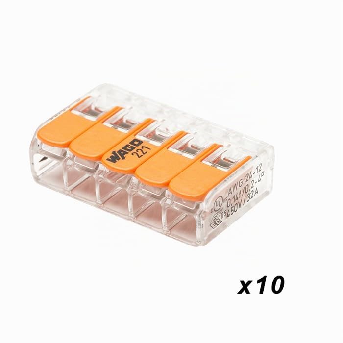 Wago - Maletín de 100 terminales S221 (60 x 2E + 30 x 3E + 10 x 5E)