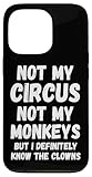 Catchy and humorous design features a playful and witty message, "Not My Circus Not My Monkeys But I Definitely Know The Clowns," guaranteed to make others smile and start conversations. Stand out from the crowd with this unique and entertaining desi...