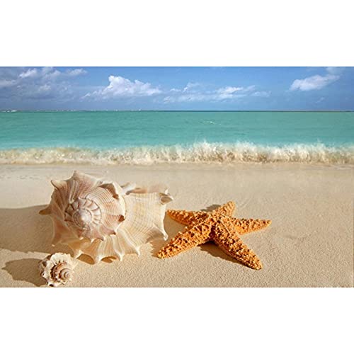 Broderie diamant kit large size 80x220 complet anti-stress image strass plage unique