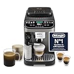 De’Longhi Magnifica Evo Next – Perfetto Macchina da Caffè Automatica, LatteCrema Montalatte Automatico, 13 Bevande in un Solo Tocco, Display Touch a Colori, Titanio e Nero (ECAM312.80.TB)
