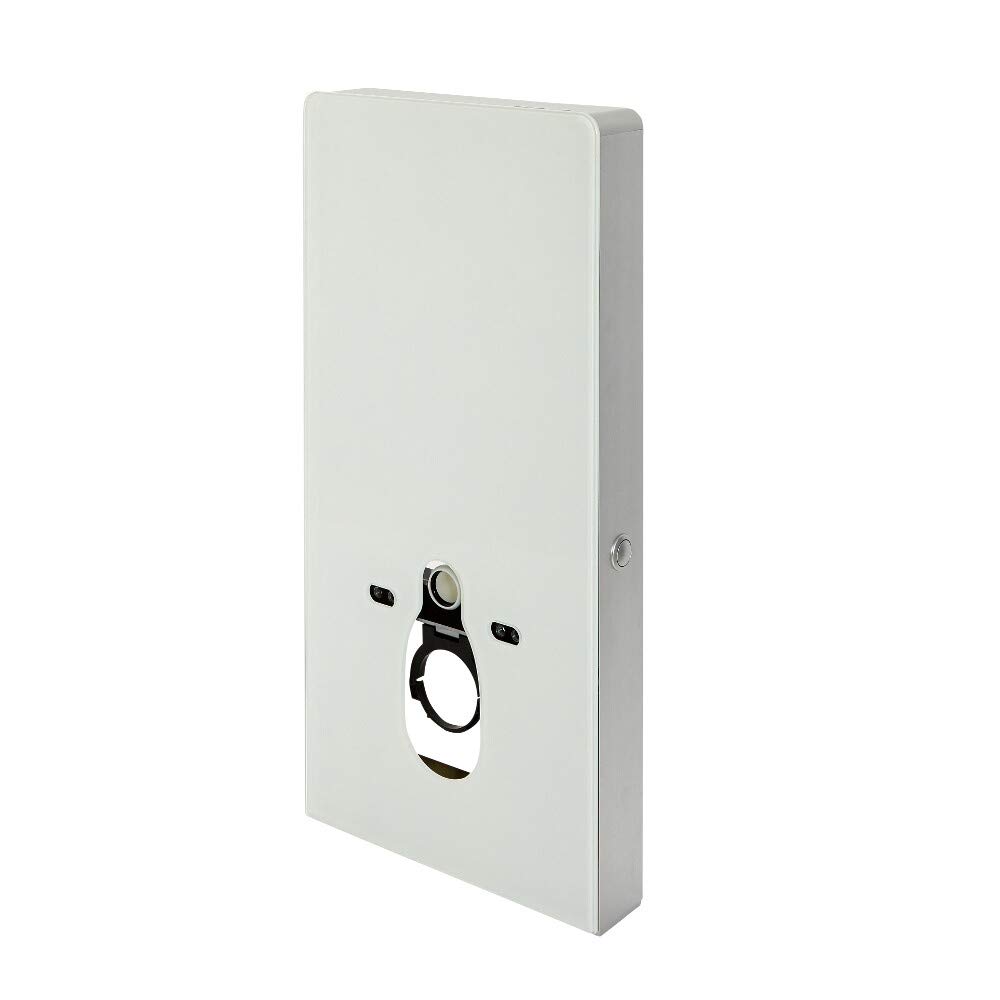Milano White Arca 483Mm Bathroom Toilet Wc Unit For Wall Hung Pan