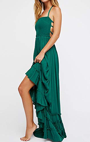 Image of R.Vivimos Womens Summer Boho Sexy Backless Long Dresses