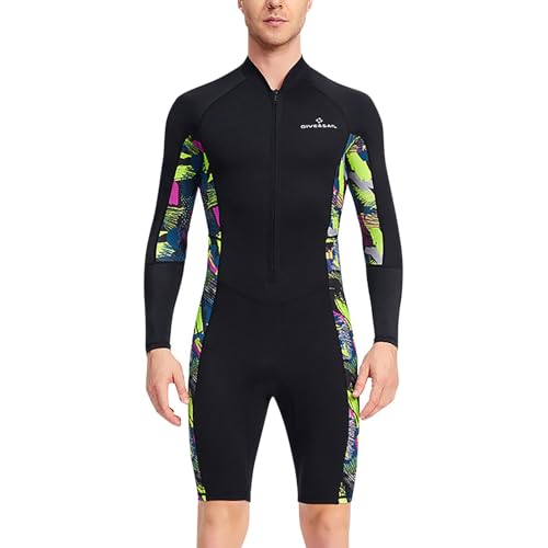 Combinaison Triathlon Homme Combinaison De Plongée Neoprene Trifonction Grande Taille Chasse Sous Marine Surf Longe Cote Gilet Natation Adulte Grenouillère...
