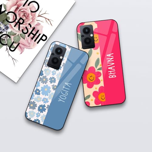 Image of COLORflow Back Cover Compatible with Oppo F21 Pro 5G / F21S Pro 5G | Floral Names Customized | Shockproof TPU Bumper with Camera Protection Back Cover Compatible with Oppo F21 Pro 5G / F21S Pro 5G