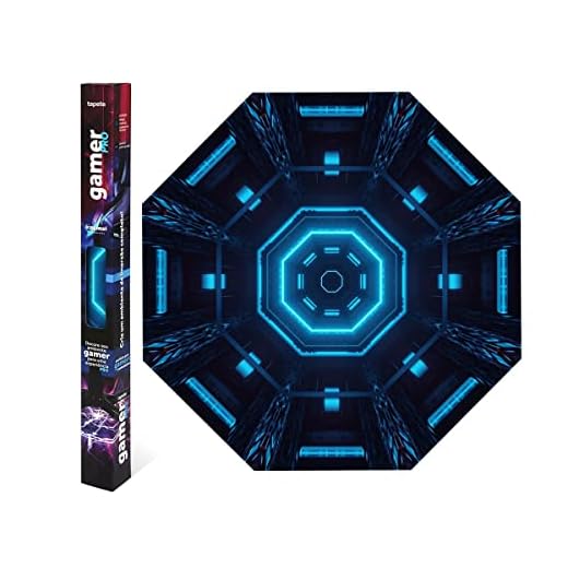 Kapazi TAPETE GAMER 120CM X 120CM - OFICIAL ( AZUL), PROTEPISO