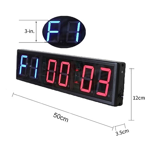 Temporizador digital deportivo azul 3 pulgadas aluminio miniatura 4