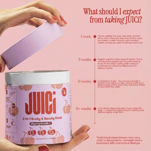 JUICi 2 in 1 Booty and Beauty Blend - Creatine Powder for Booty Growth Fit Toned Women, Creatine for Women & Collagen Supplements - Gym & Fitness Essentials - Image 6