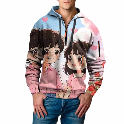 Sudadera de manga larga con estampado multicolor de hombre, chaqueta informal de verano talla XXL