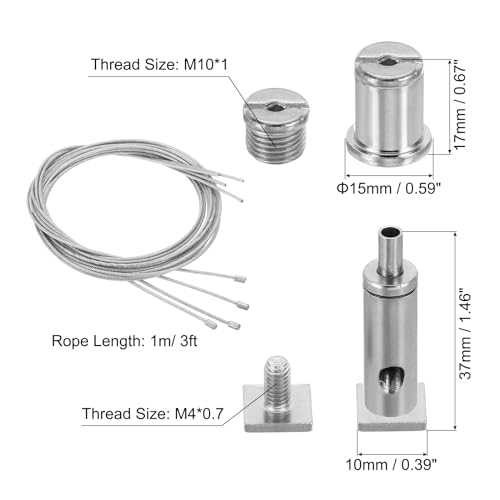 PATIKIL Ceiling Hanging Wire Cable Kit - Image 2