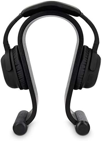 kalibri Wooden Omega Headphone Stand - Universal Headset Wood Hanger - Holder for Gaming Headsets DJ Studio Headphones & Earphone Display - Oak