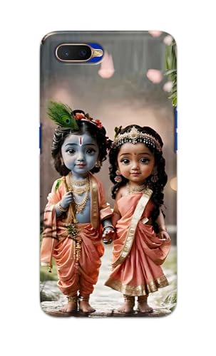 Image of Printed Hard Back Cover for Oppo K1 Back Cover (Radha Krishna Love -J2) -190724(EA)
