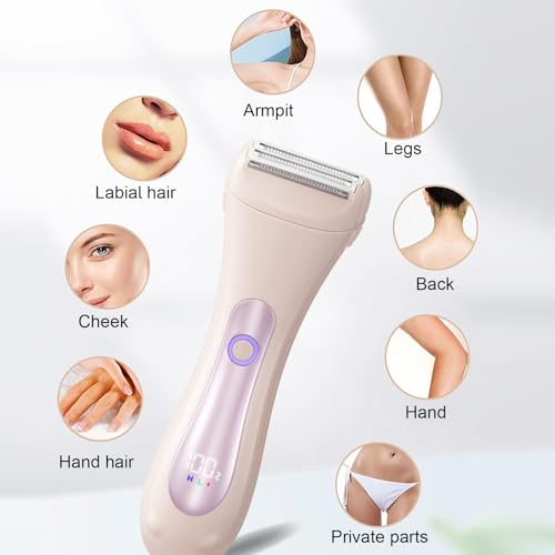 Recortador De Púbico Para Mujeres | Afeitadora Íntima Femenina Recargable | Maquinillas Para La Zona Bikini Púbica,Para Hogar Vacaciones Apartamento Baño Residencia Aseo - imagen 5