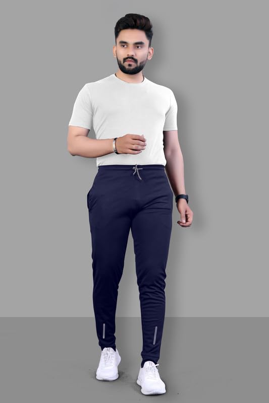 Image of NoseQueen Regular Track Pants for Man | Men Trackpant | Night Pants for Man with with Zippered Pockets, Drawstring Waist