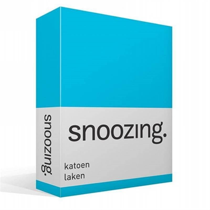 Snoozing - Betttuch - Baumwolle - 240x260 cm - Turquoise