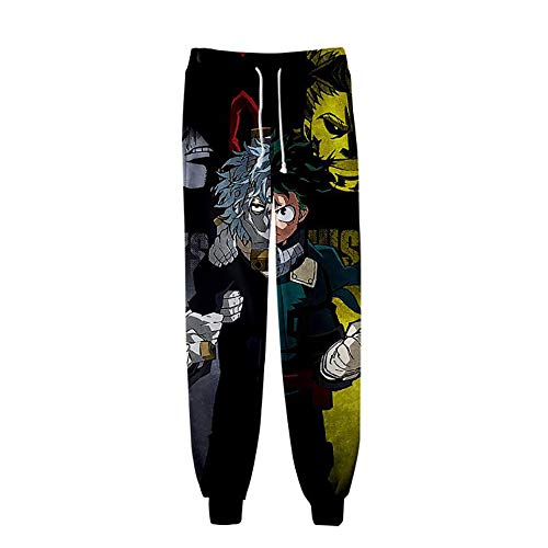 My Hero Academia Izuku Calça comprida Boku No Hero Academia Cosplay Fantasia Treino Calça de moletom