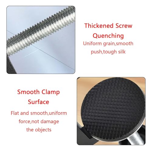 Image of 2PCS Heavy Duty C Clamp Set, Adjustable Desk and Wood Clamps for DIY Projects and Workshops