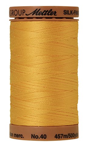 Hilo de algodón Mettler Silk-Finish, 500 yardas / 475 m, color Summersun