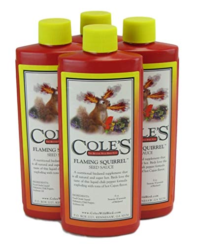 Coles Flaming Squirrel Assorted Species Wild Bird Food Additive Soybean Oil 8 oz.