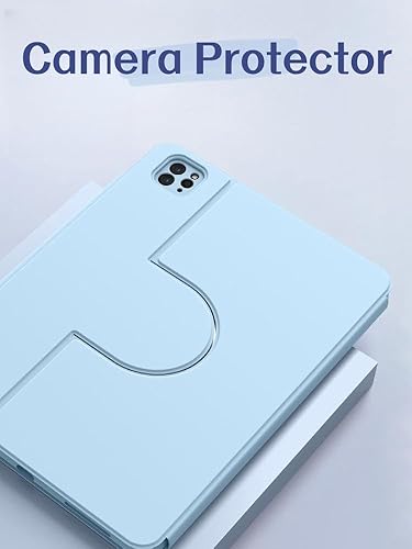 Miniatura 6 de Funda magnética para iPad de 10.2 pulgadas de 9, 8 y 7 generación, funda vertical con soporte para lápices, puede almacenar el teclado, funda