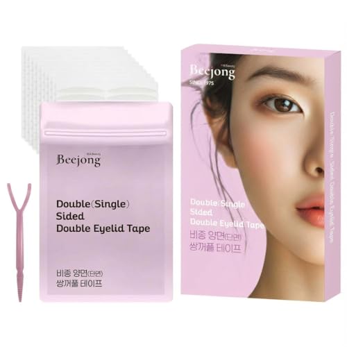 Eye Charm Magic Slim Double Eyelid Tape – Invisible Adhesive Strips for Hooded Monolid Correction – Authentic K-Beauty Tech Made in Korea 쌍꺼풀 테이프 (Double-Sided (Medium 4mm) - 180 Count)