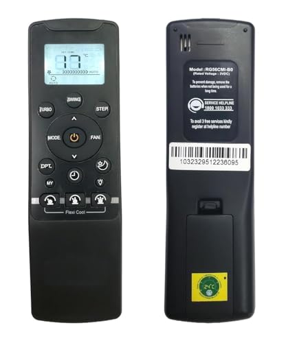 Image of BLACKSHEEP Compatible with Carrier Ac Remote Original RG56CMI-B1 Model 236 Suitable for 1 | 1.5 | 2 | Ton Split and Window Air Conditioner (Best Replacement for Your Old Remote)