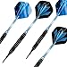 sanfeng Darts Plastic Tip Set with Black Barrel 18g for Electronic Dart Board with 50 Rubber O-Rings 6 Blue Alu Shafts Extra 50 Replacement Soft Tips Accessories