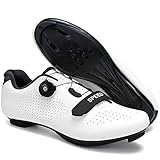 Rutschfest & Verschleißfest: Die Sohle besteht aus Nylon, Schuhboden Kompatibel Stollen/Pedalsystemen, einschließlich SPD und SPD-SL.