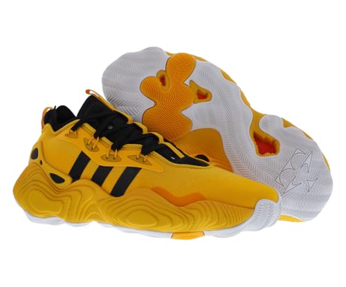 Image of adidas SM Trae Young 3 Team Unisex Shoes Size 10, Color: Yellow /Black-Yellow