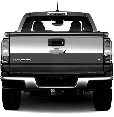 Mull Usa Black Metal Flag Trailer Hitch Cover Fits 2" Receivers (With Anti-Rattle Pin Bolt) #TOP6