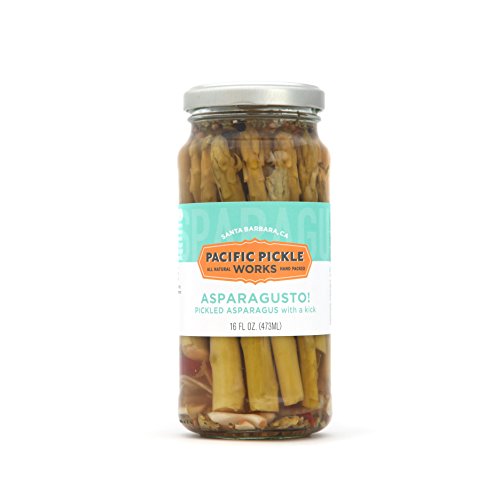Image of Asparagusto - Pickled Asparagus Spears - Gourmet Preserved Vegetables for Garnishes - non-GMO, Gluten-Free 16oz (2-pack)